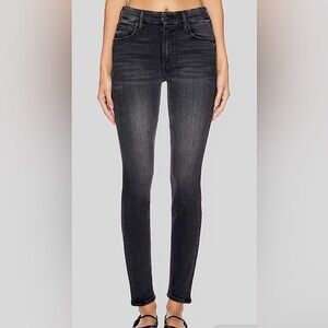 ***SOLD***
Women's Mother The Looker Size 25 Black Mid-Rise Skinny Jeans